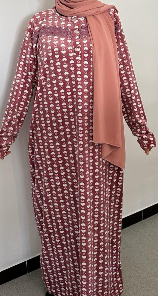 Robe de maison petit cœur